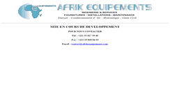 Desktop Screenshot of afrikequipements.com